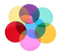 PRETYZOOM Plastic Sheets and Vivid Colour Output with Easy Installation Pet Gel Light Filters 8pcs DIY Tinted Film for Lighting for Offices and Living Rooms for Headlight and Spotlights