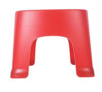 PRETYZOOM Plastic Toilet Step Bathroom Foot Stool Non-Slip Small Red Stool for Living Rooms