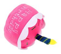 PRETYZOOM Plush Birthday Cake for Puppy and Dog, Soft Birthday Party Decor That Promotes Tooth Cleaning and Soothes Gums, for Photo Taking and Interactive Play