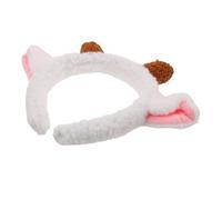 PRETYZOOM Plush Lamb Headband Sheep Ears for Women Girls Soft Woolen Material for Cosplay Costume and Christmas Parties