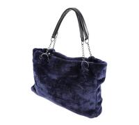 PRETYZOOM Plush Leisure Bag for Women Large Capacity Furry Shoulder Tote Bag for Daily Essentials
