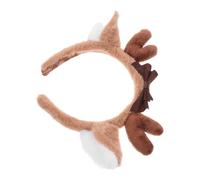 PRETYZOOM Plush Multi-function Deer Ear Hair Band Soft Reusable Headband for Cosplay Birthday Christmas Party Mask Masquerade and Daily Hair Styling