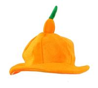 PRETYZOOM Plush Orange Fruit Hat Creative Party Headwear for Adults Lightweight Comfortable Halloween Birthday Photo Props Dress Up Cap Accessory for Festive Celebrations