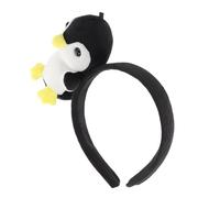 PRETYZOOM Plush Penguin Headband Animal Hair Accessory Cute Cartoon Design Soft Material Unique Party Decoration for Boys and Girls Toddlers Birthday Events Fun Headwear