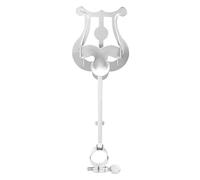 PRETYZOOM Portable Adjustable Piccolo Lyre Music Stand with Knob Clamp Lightweight Clarinet Marching Band Music Holder for Flute Players the Go