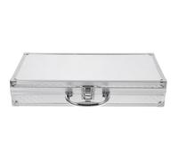 PRETYZOOM Portable Aluminum Carrying Case Hard Shell Storage Toolbox with Reinforced Corners Lightweight Protective Briefcase for Secure Transport and Frequent Use