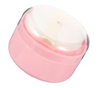 PRETYZOOM Portable Body Powder Puff Container with Lid and Loose Powder Holder Compact Travel Storage Case for Talcum and Cosmetic Puff Safe and Break-resistant Design