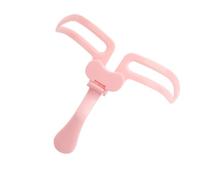 PRETYZOOM Portable Foldable Eyebrow Stencil Makeup Helper Pink Handheld Eyebrow Shape Mold Reusable Beauty Supplies for Precise Shaping and Trimming