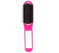PRETYZOOM Portable Folding Hair Comb Abs Material Smooth Teeth Surface with Mirror Comfortable User Experience for Women and Teen Girls for Proms and Weddings