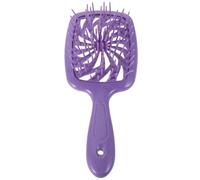 PRETYZOOM Portable Hollow Hair Styling Comb for Women Dual Wet Dry Use Anti-static Detangling Brush with Volumizing Teeth and Scalp Massage Smooth Frizz Control Hairdressing Tool