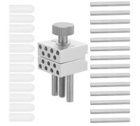 PRETYZOOM Portable Mini Bench Vise Clamp with Nonmarring Grip, Aluminium Alloy Construction, Adjustable for Watches and Painting, for Hobbyists and Professionals DIY Model Assembly