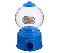 PRETYZOOM Portable Mini Candy Vending Machine Unique and Adorable Creative Design, Blue Plastic Snack Dispenser for Family Entertainment and Desktop Use