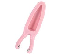 PRETYZOOM Portable Nose Scraper Face Massaging Tool Pink Plastic Steel Skin Relaxing Comfortable Grip Suitable for Massage Use with Essential Oils for Family and