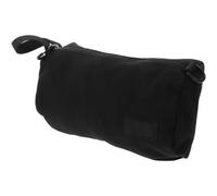 PRETYZOOM Portable Outdoor Nylon Storage Bag with Zipper, Multi-functional Small Stuff Sack for Backpacking and Camping, Black Tool Organizer with Hanging Loop for Outdoor Activities