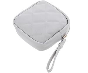 PRETYZOOM Portable Pu Sanitary Napkin Storage Bag with Handheld Design, Multi-Function Zipper Period Pouch for Travel, Compact and Reusable Sanitary Holder for Convenient Period Management