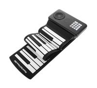PRETYZOOM Portable Roll up Piano Keyboard Keys Electronic Piano Silicone Foldable Built-in Speaker for Music Practice and Beginner