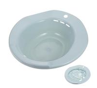 PRETYZOOM Portable Sitz Bath Basin for Toilet with Squat-Free Design and Hanging Hole, Blue Pp Material for Postpartum Women and Elderly, for Household Toilets and Postpartum Care