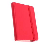 PRETYZOOM Portable Small Pocket Notebook Plain Paper with Pu Cover, Lightweight A7 Notepad for Travel Diaries and School Use, Simple Design Red Pocket Planner for Notes and Daily Planning