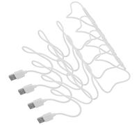 PRETYZOOM Portable Water Flosser with Fast Charging 4pcs USB Charging Cable Replacement Cord and Tpe Material Compatible Charger Cord for Home Use and Travel for Water Flosser