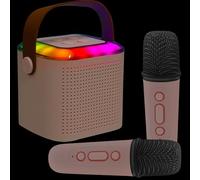 PRETYZOOM Portable Wireless Karaoke Speaker with Mic Mini Stereo Sound Microphone Speaker for Parties Compact and Lightweight Karaoke Machine for Adults Stable Non-slip Base Stylish Design