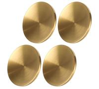 PRETYZOOM Pot Accessories 4-Pack, Golden Stainless Steel Small Pan Lid Knobs, Replaceable Lid Handles with Classic Shape for Saucepan, Casserole, Wok & Slow Cooker