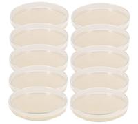 PRETYZOOM Prepoured Agar Plates for Experiment Science Fair Projects Tool Petri Dishes with Agar Microbial Culture Medium 10Pcs 9Cm Sterile Ready to Use