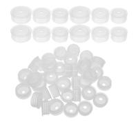 PRETYZOOM Press-in Bottle Adapter with 4.4mm Aperture 150pcs Pe Material Easy Handling and Reliable Access for Liquid Medication Bottles and Oral Syringes Suitable for Home Care