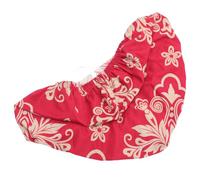 PRETYZOOM Printed Stretchable Dining Chair Cover Protector in Red Polyester with Easy to Clean Feature, Stylish Design Suitable for Restaurants and Homes