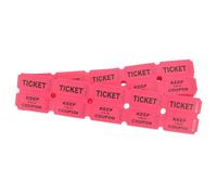 PRETYZOOM Prize Tickets 100Pcs Red Small Paper Raffle Tickets for Classroom Fundraiser Carnival Event Bingo Draw