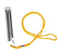 PRETYZOOM Professional Double-Tone Stainless Steel Referee Whistle with Lanyard, Loud Metal Safety Whistle for Sports Coaching, Outdoor Hiking, Camping, and Emergency Use