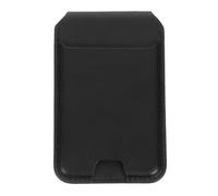 PRETYZOOM Pu Mobile Phone Card Holder Foldable Phone Stand Desktop Stand Function Black Card Case Compatible and Id