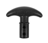 PRETYZOOM PVC Kayak Paddle Handle Grip Replacement for Oars, Black | Detachable T Shaped Design, Lightweight PVC Build, for Canoeing and Boating Activities