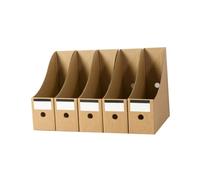 PRETYZOOM Rack for Document Desktop Organizing, Storage Files Khaki Paper Classified with Modern Design Holder Suitable Organizer for Office and Student Books