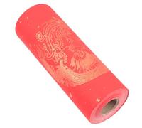 PRETYZOOM Red Rice Paper Roll for Chinese Couplets with Slow Infiltration and Moderate Ink Absorption, for DIY Calligraphy Practice and Wedding Or Shower Decorations