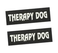 PRETYZOOM Reflective Dog Harness Patch Removable Leather Dog Tag for Pet Vest Harness Decorative and Chic Design and Service Training