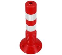 PRETYZOOM Reflective Traffic Safety Bollard Post for Driveway Barrier with High-visibility Reflection and Sturdy Pu Plastic Material, for Park Entrances and Vehicle Security Installations