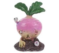 PRETYZOOM Resin Craft Halloween Decoration Vegetable Zombie Statue Outdoor Garden Prop Fade Resistant Radish Design for Party and Home Decor