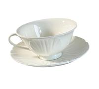 PRETYZOOM Retro Bone Porcelain Coffee Cup Saucer Bone China Mug Travel Mug French Style Milk Cup