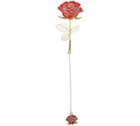 PRETYZOOM Retro Rose Shape Iron Bookmark for Book Reading, Smooth Finish and Will Not Fade, Decorative and Delicate Design for Writers and Readers as A Pretty