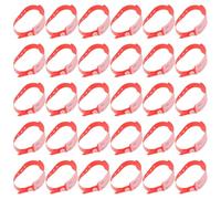 PRETYZOOM Reusable Comfortable for Sensitive Skin 100pcs Red PVC Identity Wristbands for Patients for Hospital and Nursing Use, Suitable for Adults and Elderly