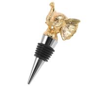 PRETYZOOM Reusable Decorative Wine Stopper with Unique Elephant Design, Leakproof Airtight Seal Silicone and Zinc Alloy Bottle Cap for Outdoor Beverage Sealing and On-the-go Gatherings