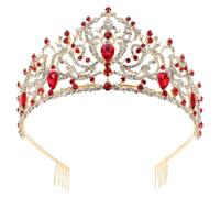 PRETYZOOM Rhinestone Bridal Tiara Queen Crown for Women Lightweight Wedding Headband Comfortable Bridal Headdress for Bride and Little Birthday Party Prom Halloween