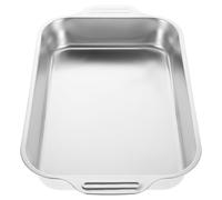 PRETYZOOM Roasting Pan 14.57x8.66x2.09 in Stainless Steel Rectangular Sl ppearance Roasting Fish Tray for Small Lobsters Home Restaurant Use