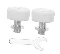 PRETYZOOM Roller Skate Brake Block with Wrench Shock-absorbing Quad Skates Toe Stops Impact-reducing Replacement Accessories Enhanced Vibration Control and Easy Installation