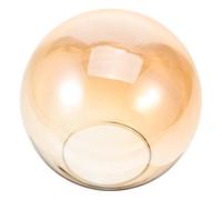 PRETYZOOM Round Globe Glass Lampshade 150mm Orange Replacement Shade for Pendant Light Ceiling Lamp Chandelier Easy Installation