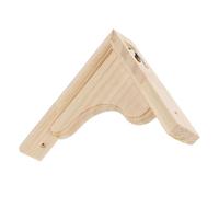 PRETYZOOM Rustic Wooden Shelf Brackets for Floating Shelves, Triangle Shape Decorative Wood Brackets Wear and Moisture Resistance, Includes Screws for Kitchen and Cabinet Wall Support