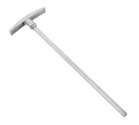 PRETYZOOM Rv Waste Valve Handle Extension Rod Metal with Antislip Grip Fit for Camper Sewer Tanks No-bend Extension Tube for Secure Waste Valve Operation