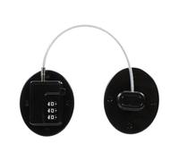 PRETYZOOM Safety Refrigerator Door Lock Password Lock Adhesive Mounting No Drilling Plastic Steel Lock for Home Use 11.81X2.44X0.79 Inch