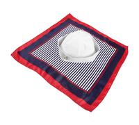 PRETYZOOM Sailor Hat and Scarf Set for Men and Women, Nautical Polyester Material with Comfortable Fit, Versatile Styling Party Accessory Suitable for Yacht and Themed Events