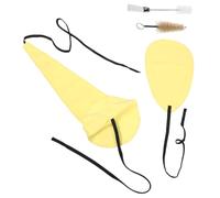 PRETYZOOM Saxophone Cleaning Kit for Alto Tenor Soprano Saxophone, Yellow Microfiber Swab Cloth with Mouthpiece Brush, Wind Instrument Care Supplies for Sax and Clarinet Maintenance